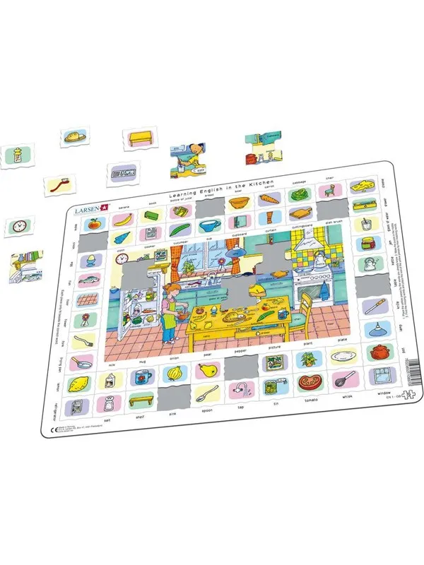 Larsen Puzzles Learning english in the kitchen