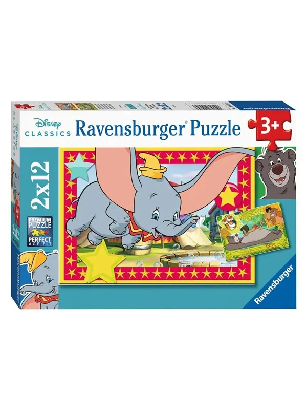 Ravensburger Disney Classics: Dumbo and Jungle Book 2x12pcs