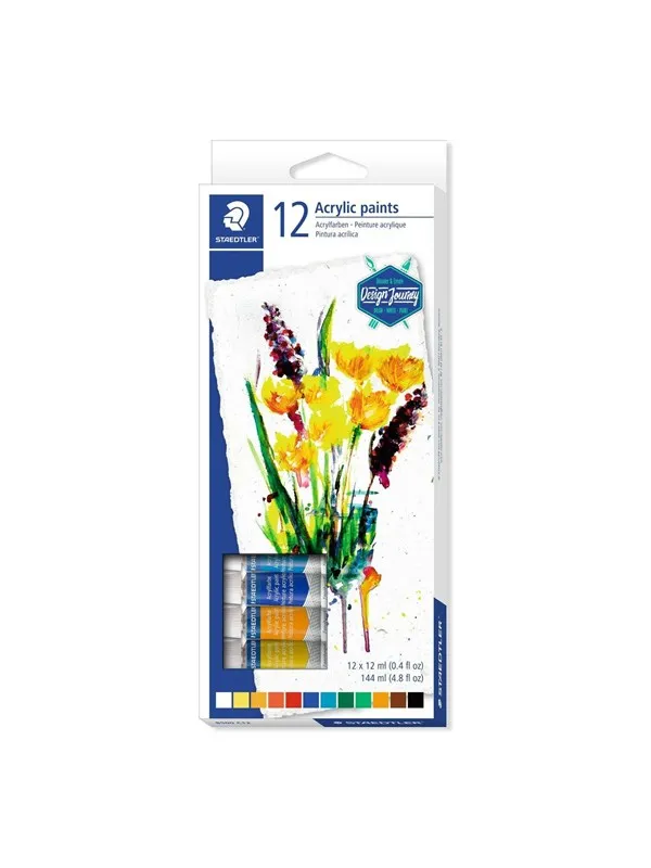 Staedtler Acrylic paint tubes12pc
