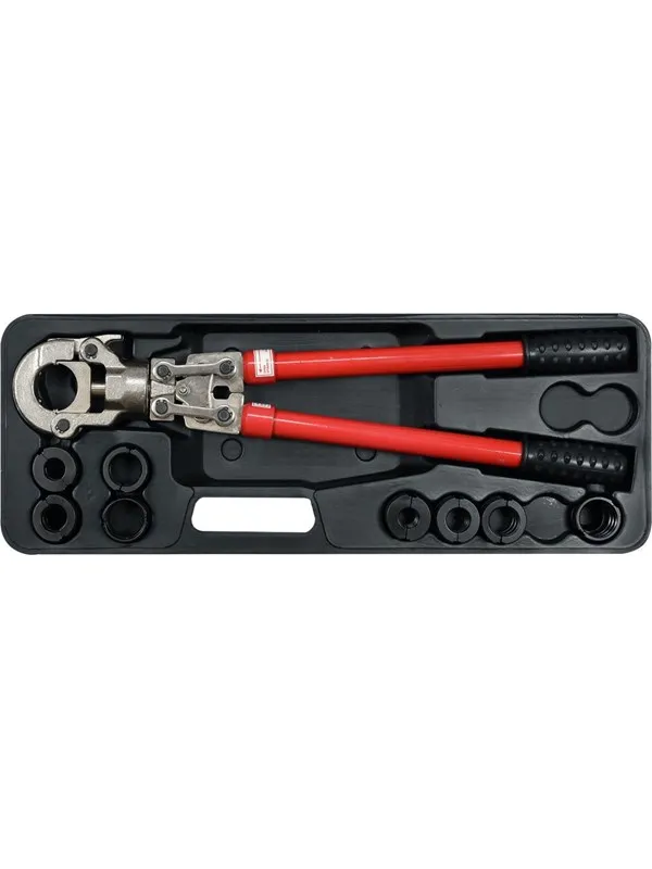 Yato YT-21735 HYDRAULIC HAND PRESS FOR PRESSING PEX-AL-PEX FITTINGS WITH A SET OF 8 PIECES