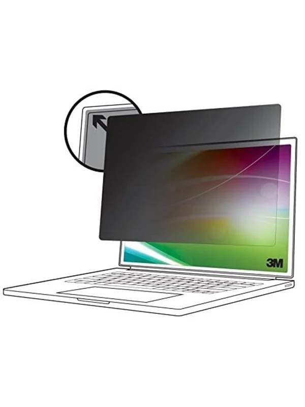 3M - notebook privacy filter - bright screen