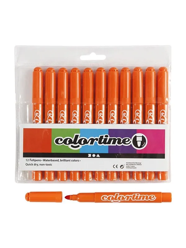 Creativ Company Orange Jumbo markers 12st.