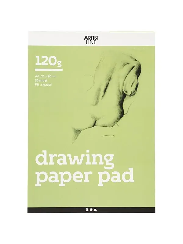 Creativ Company Drawing Pad White A4 120gr 30 Sheets