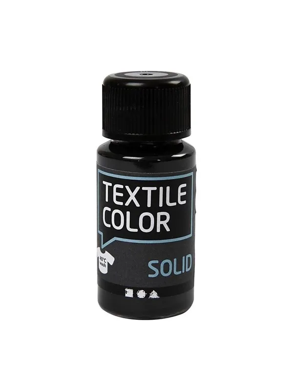 Creativ Company Opaque textile paint - Black 50ml