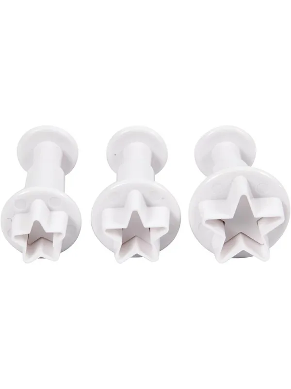 Creativ Company Cutters with Stamp Star 3pcs.