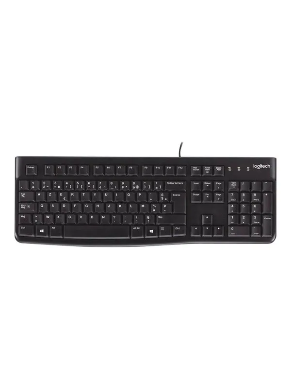 Logitech K120 Corded Keyboard - UK - Tastatur - Engelsk (Storbritannia) - Svart