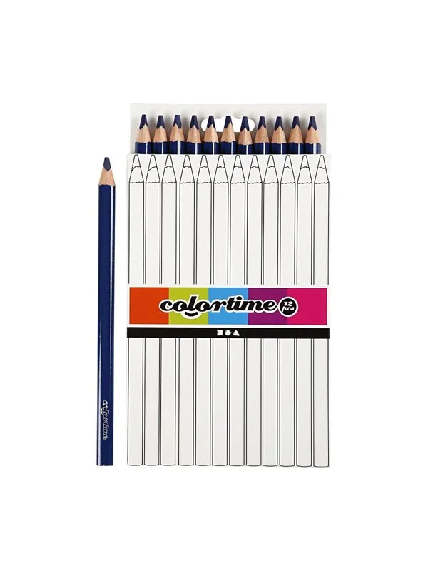 Creativ Company Colortime Colored pencils - Dark blue 12pc