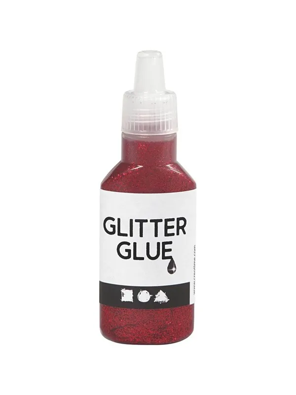 Creativ Company Glitter Glue Red 25 ml