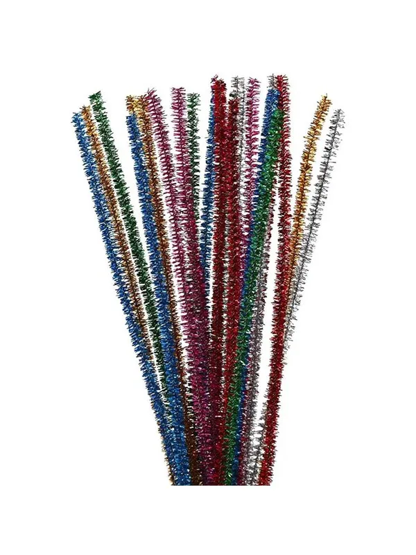 Creativ Company Chenille Glitter 24pcs. 30cmx6mm