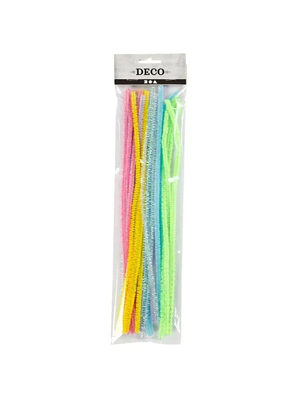 Creativ Company Chenille Thread Pastel colors 24pcs.