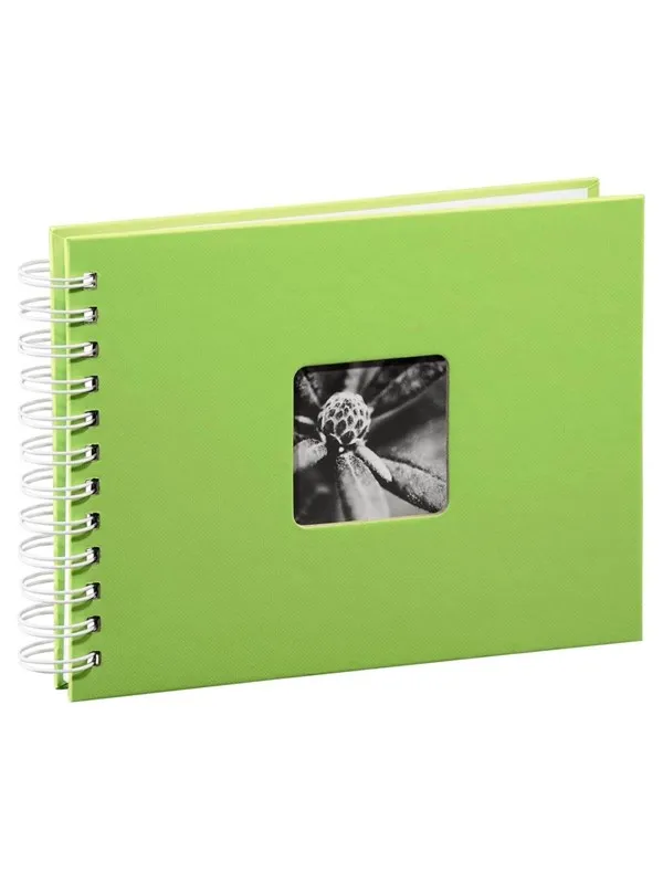 Hama "Fine Art" Spiral Album 24 x 17 cm 50 White Pages kiwi