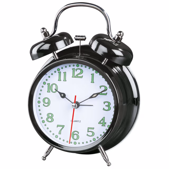 Hama "Nostalgia" Alarm Clock black