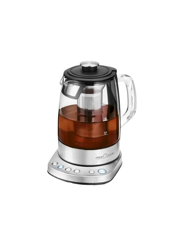ProfiCook PC-WKS 1167G - tea maker/kettle - stainless steel/glass