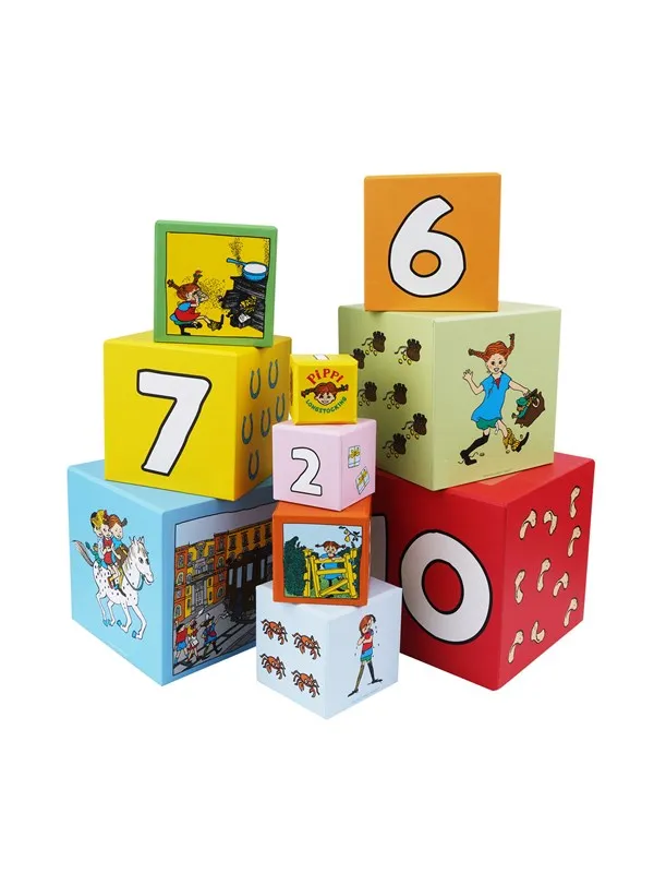 Barbo Toys Pippi Longstocking Stacking Cubes