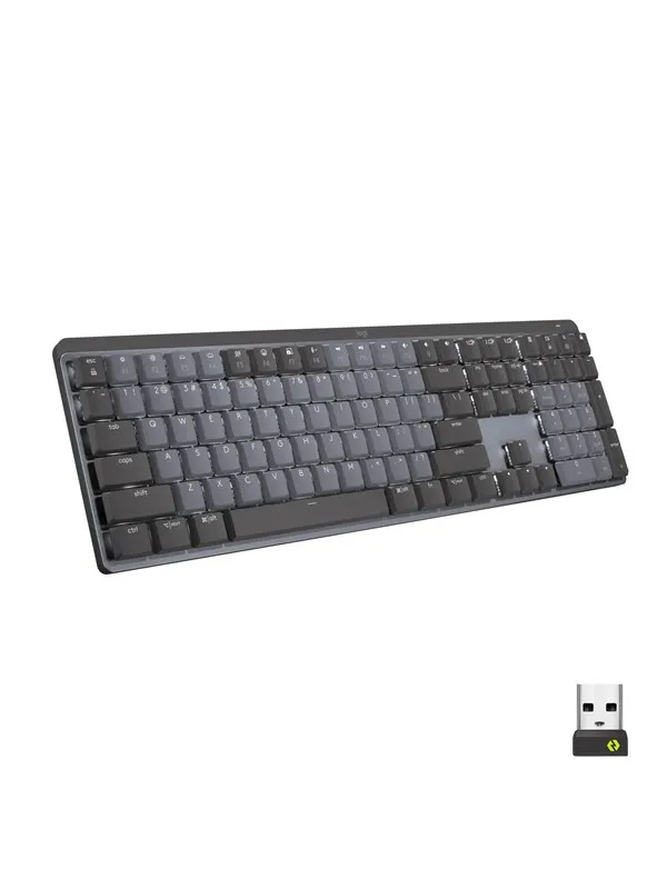 Logitech MX Mechanical Wireless Illuminated Performance Keyboard Graphite - Tactile - UK - Tastatur - Engelsk (Storbritannia) - Svart