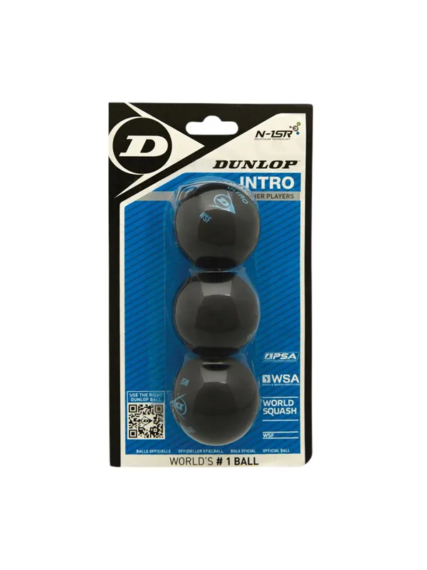 Dunlop INTRO 3-pack Squash Ball