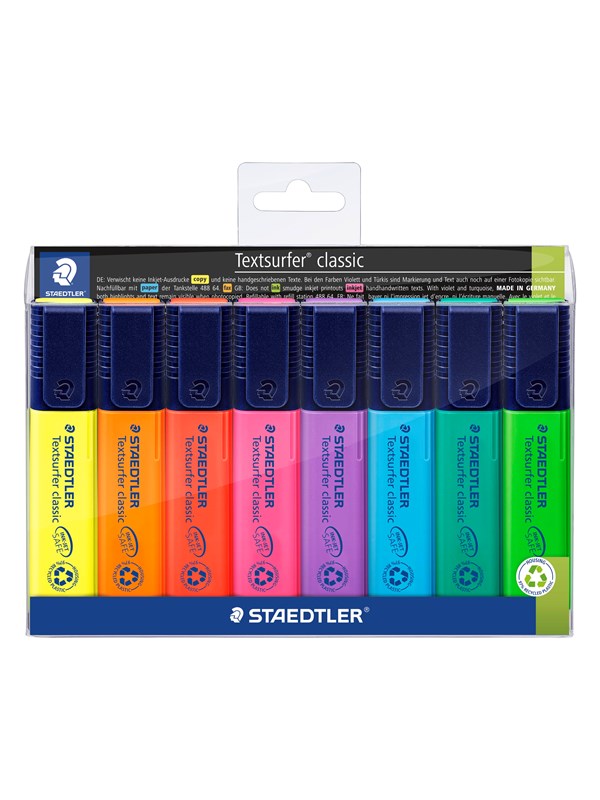 Staedtler Highlighter Textsurf.cl.8pcs.wallet