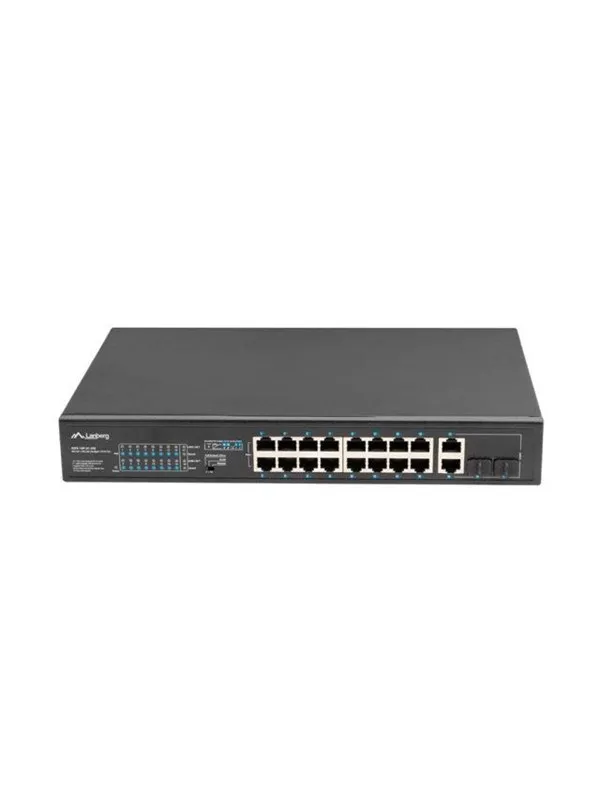 Lanberg RSFE-16P-2C-250 - switch - 16 ports - unmanaged - rack-mountable