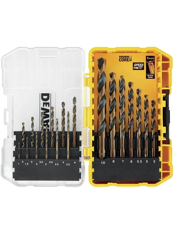 Dewalt 19 Piece Multi-Material Twist Drill Bit Set