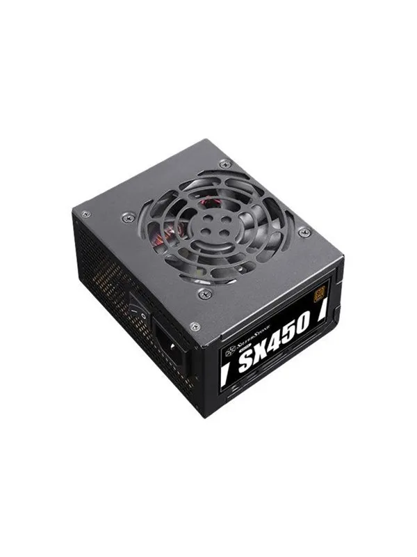 SilverStone SilvStone SST-SX450-B   450W SFX Strømforsyning (PSU) - 450 Watt - 80 mm - ATX - 80 Plus Bronze sertifisert