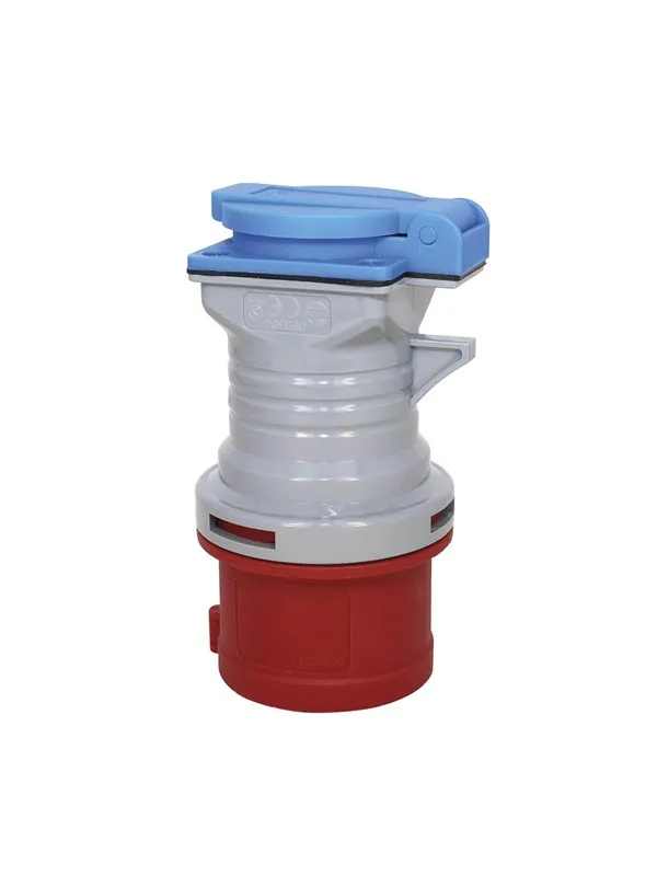 Gripo CEE Plug (M) Extension (F) w. Earth 5p 400V / 230V