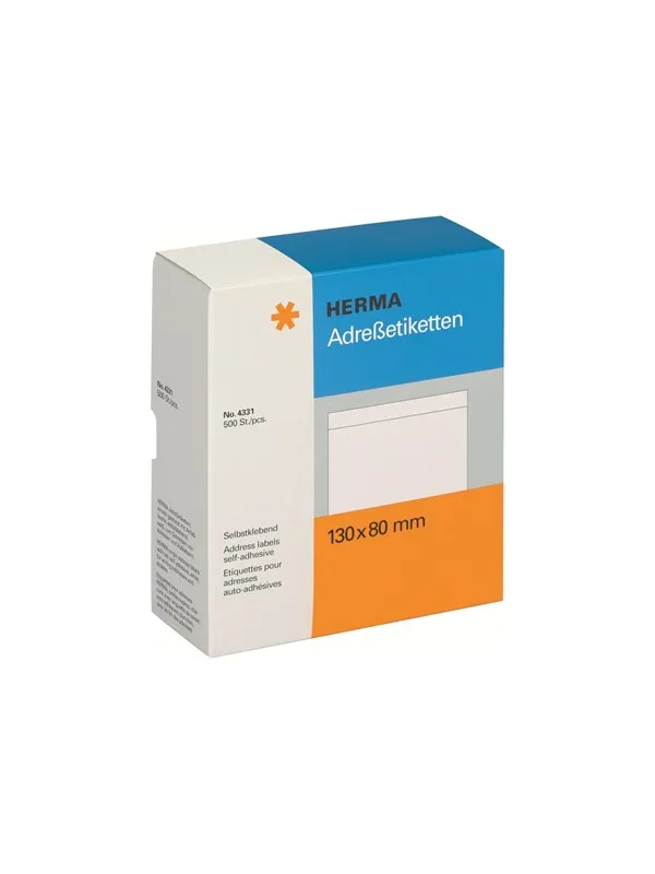 HERMA address labels - 500 label(s) - 80 x 130 mm