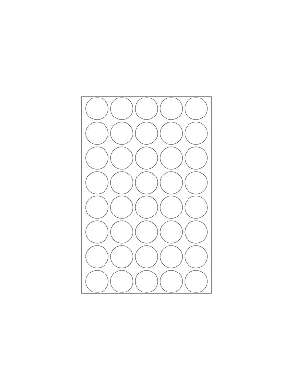 HERMA sealing label - 19 mm diameter - transparent - polyester (pack of 640)