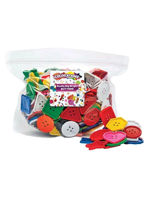 Colorations - Very Large Bright Buttons 450 Grams