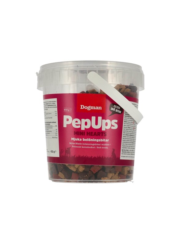 Dogman Pep Ups Mini Hearts 450g