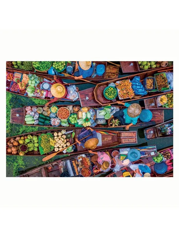 Clementoni Puzzle Floating Thai Market 1000pcs. Gulv