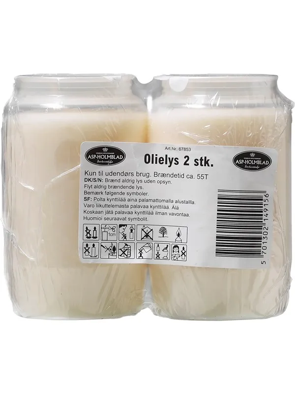 Asp-Holmblad Oljelys 2 stk.