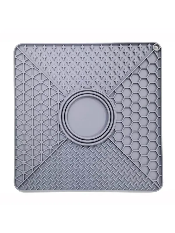 Nordic Paws - Lickmat XL - Grey - 32 x 32 cm