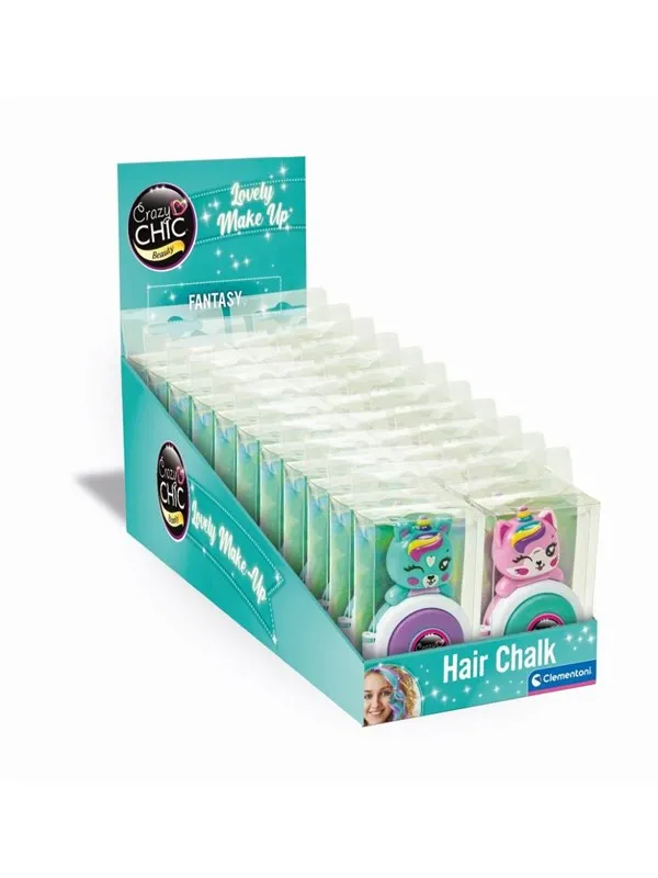 Clementoni Crazy Chic Lovely Hair Chalk Unicorn Purple/Blue