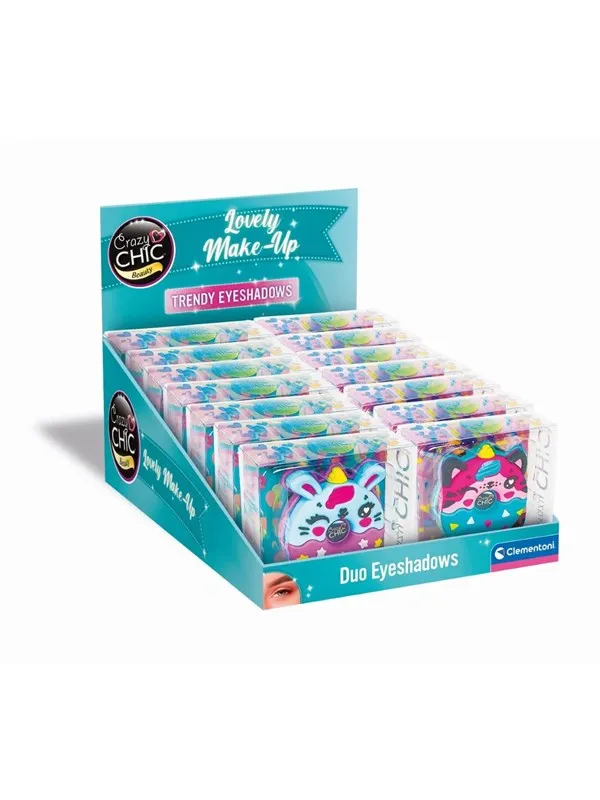 Clementoni Crazy Chic Eyeshadow Animals Donut Purple/Blue
