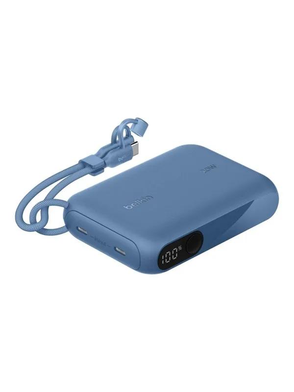 Belkin BoostCharge power bank - with display - 24 pin USB-C - 20 Watt Nødlader - 10000 mAh