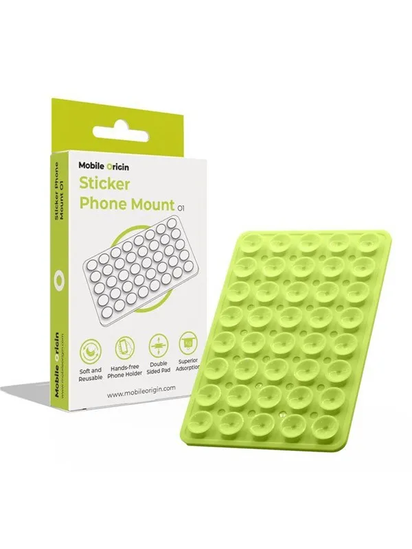 Mobile Origin Sticker Phone Mount O1 - green