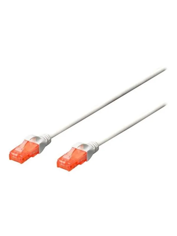 DIGITUS Professional patch cable - 3 m - white - Hvit - 3m