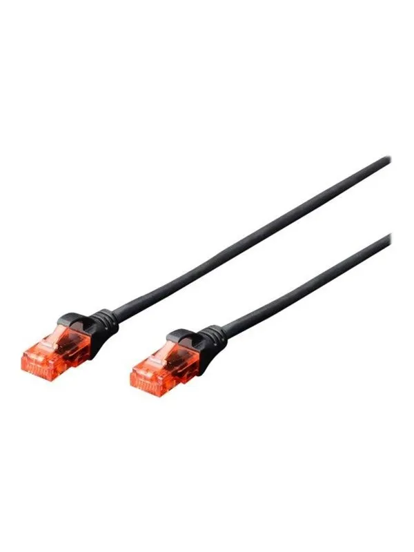 DIGITUS Professional patch cable - 50 cm - black - Svart - 0.5m