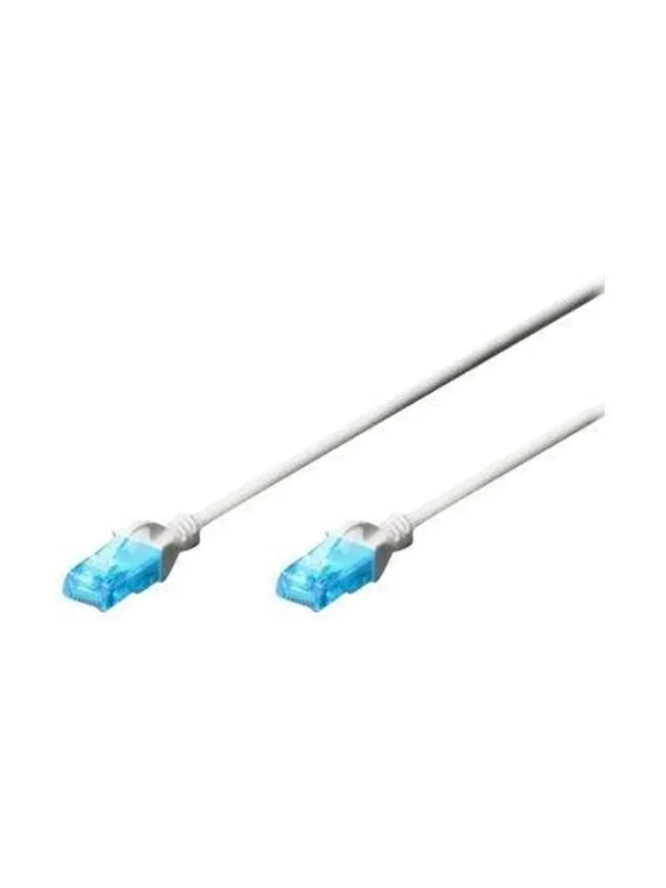 DIGITUS CAT 5e U-UTP Patch Cord - 0.5m - Hvit - 0.5m