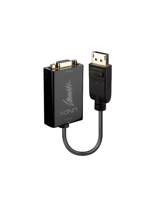 Lindy DisplayPort to VGA Adapter - external video adapter - black