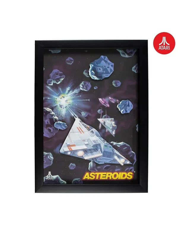 Thumbs Up! - Official Atari 3D Wall Art - Asteroids Collection - Bilde