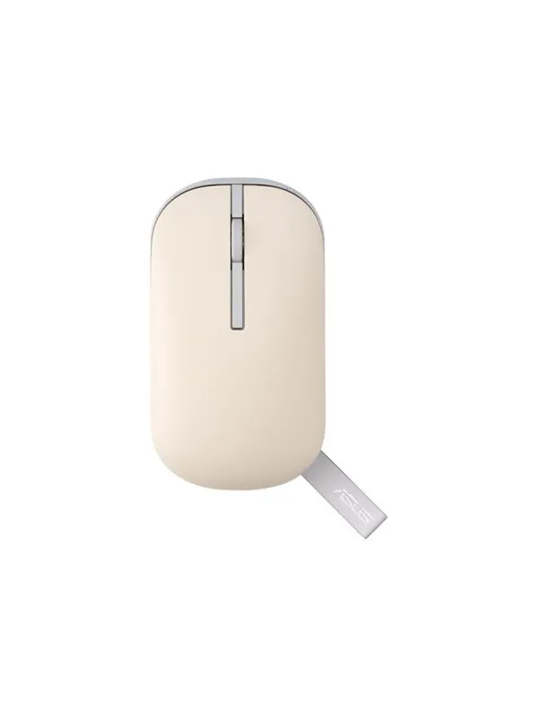 ASUS Marshmallow MD100 - Mus - Optisk - 5 - Beige