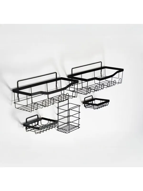 Scandinavian Collection - Bathroom Hanging Set - Black