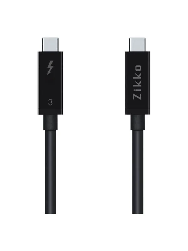 Zikko 0.5m 100W / 40Gb 8k USB-C Cable Black
