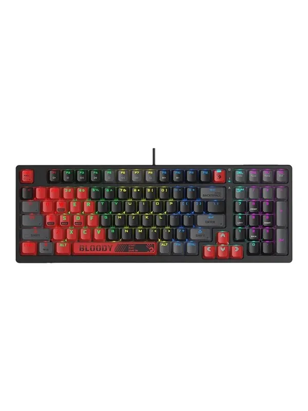 A4Tech Bloody S98 Sports - Gamingtastatur - Rød