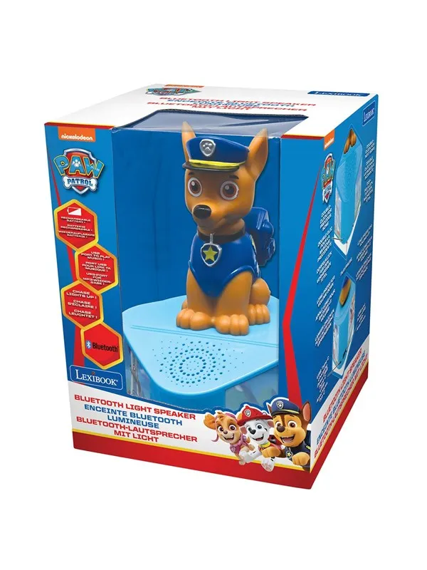 Lexibook Paw Patrol Bluetooth Speaker with Chase luminous figurine