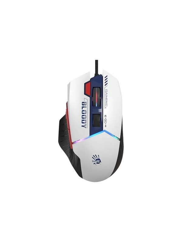 A4Tech Bloody W95 Max Sports - Mus - Optisk - 8 - Hvit