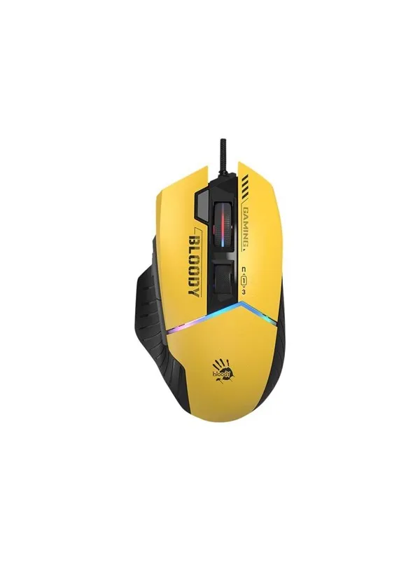 A4Tech Bloody W95 Max Sports - Mus - Optisk - 8 - Gul