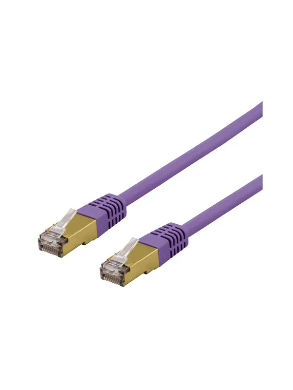 Deltaco SFTP-611PAH - patch cable - 1.5 m - purple - Purpur - 1meter