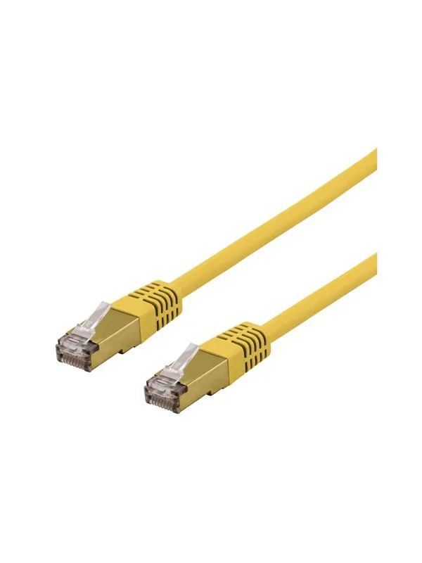 Deltaco SFTP-60GLAH - patch cable - 50 cm - yellow - Gul - 0.5 meter